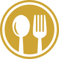 restaurant-cutlery-circular-symbol-of-a-spoon-and-a-fork-in-a-circle 1